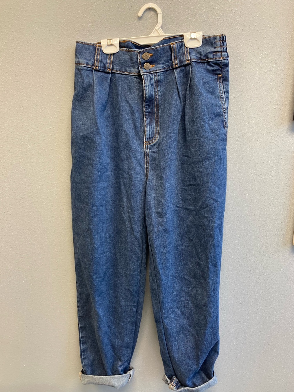 Lucy & Yak Addison Denim Jeans in Midwash Blue Sz 32 petite